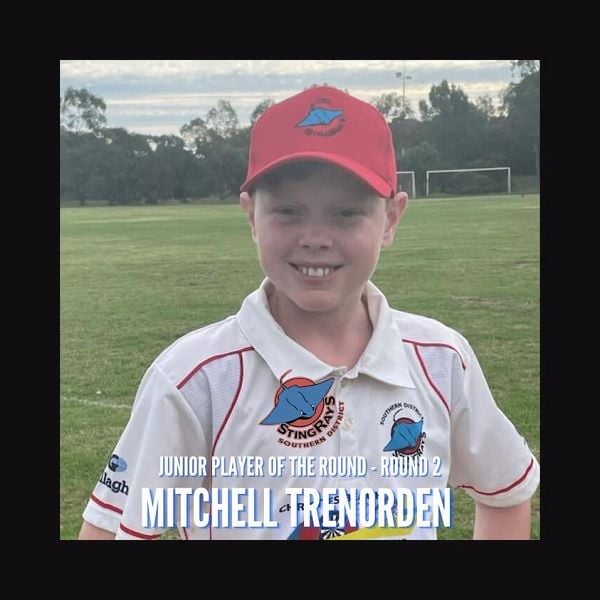 JUNIOR PLAYER OF THE ROUND ROUND 2 MITCHELL TRENORDEN JUNIOR PLAYER OF THE ROUND ROUND 2 MITCHELL TRENORDEN